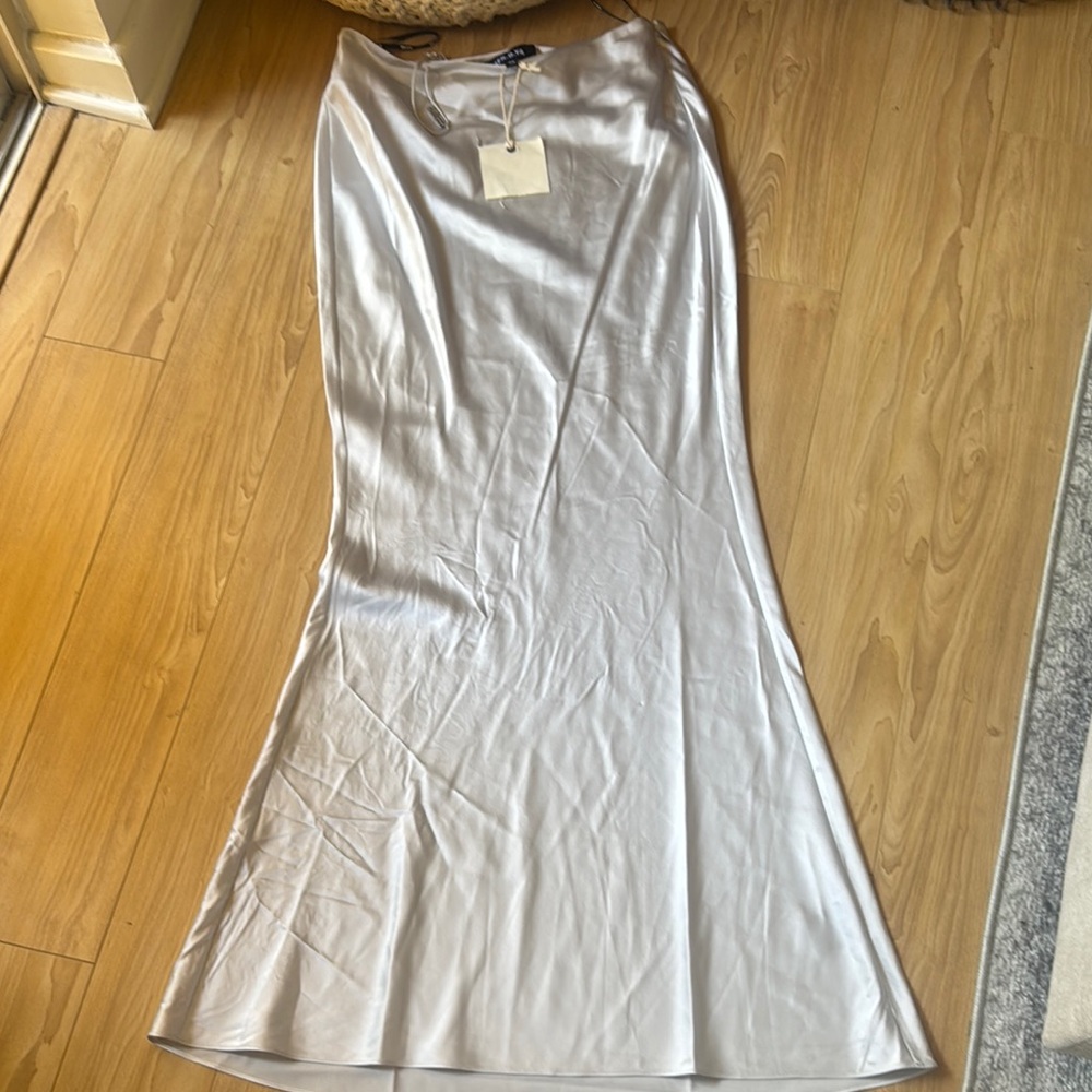 Silvana Maxi Skirt in Silver SER.O.YA